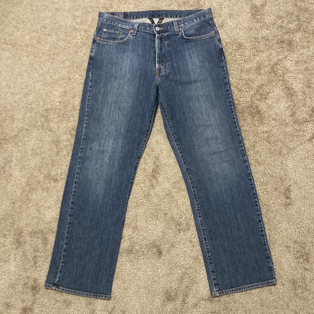Lucky Brand Men's Low-Rise Bootleg Jeans 36x30 Medium Blue Wash Stretch Denim